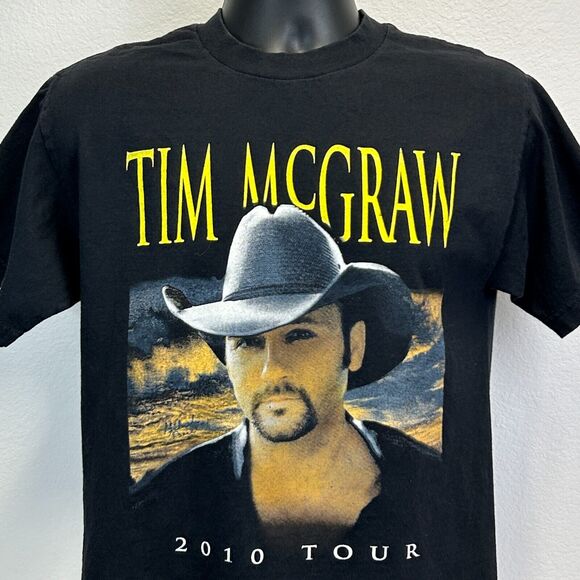 Tim McGraw 2010 Tour T Shirt Lady Antebellum Concert Country Mens Black M Medium - Picture 4 of 7